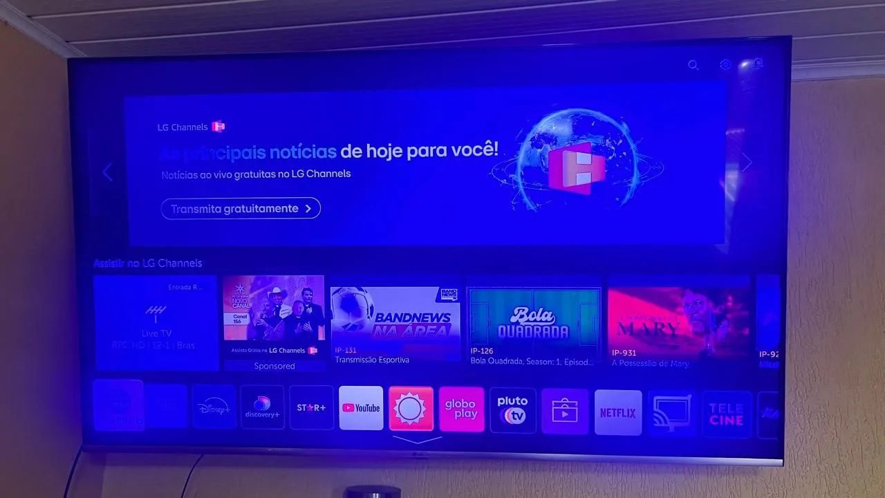 Tv LG 55 c/ controle smart - Foto 2