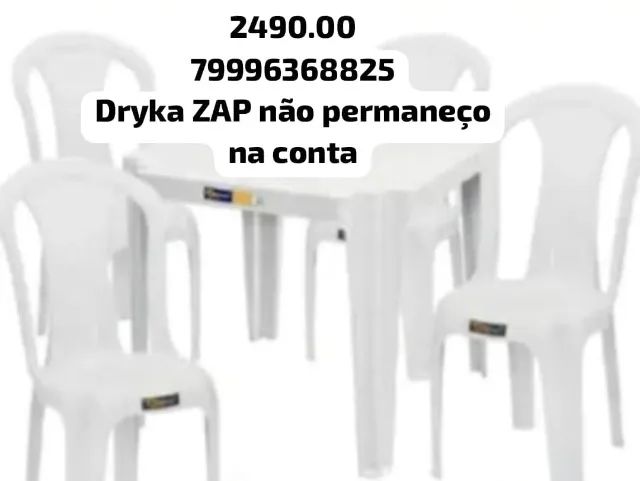jogo  de mesa plastica nova