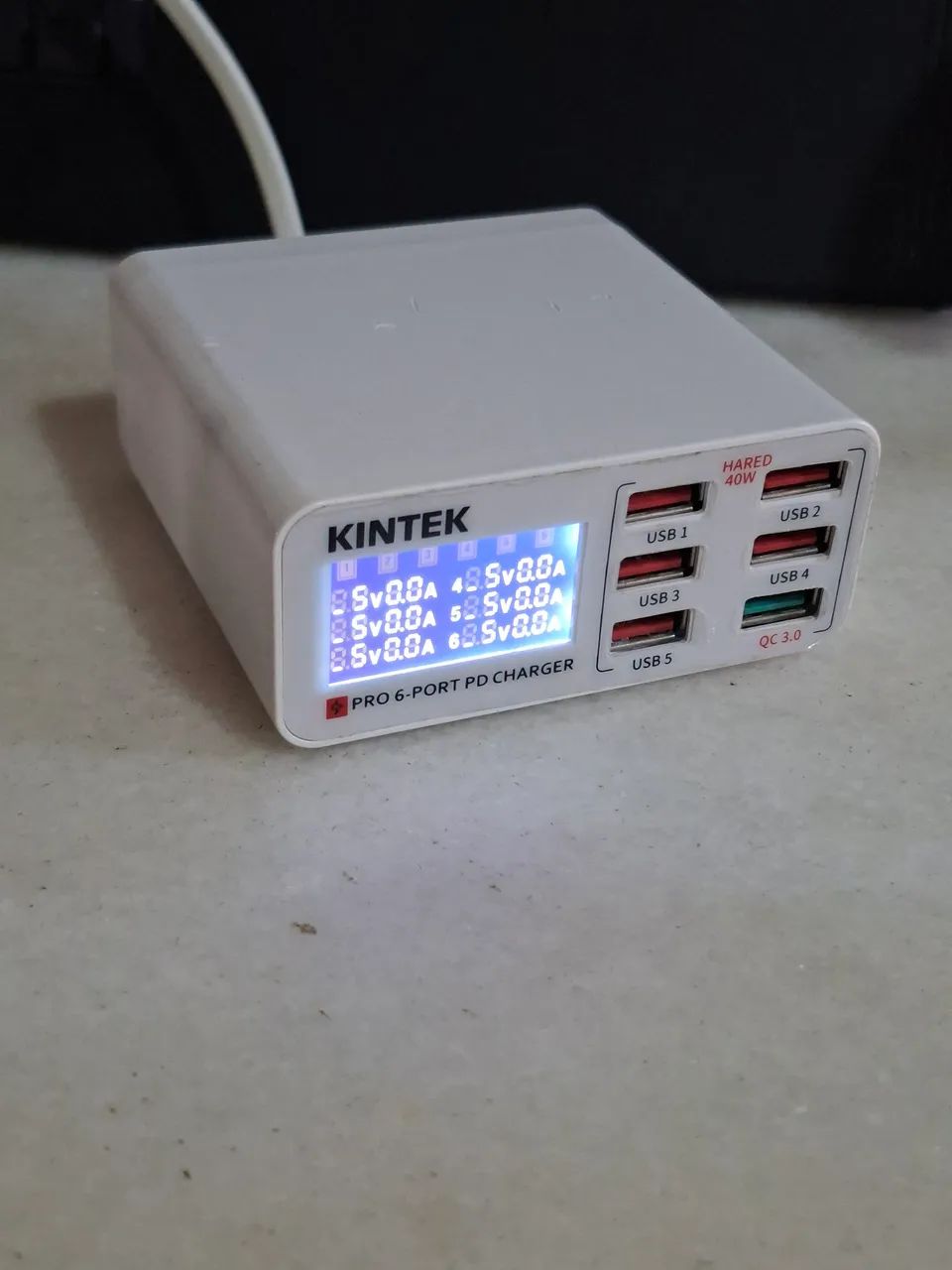 Carregador Inteligente Bancada 6 Portas 40w com USB 3.0  - Foto 2