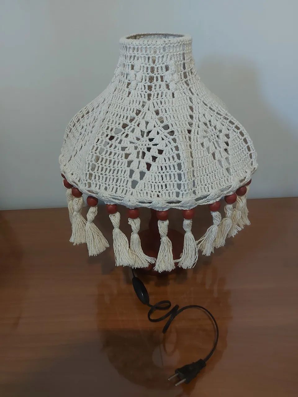 Abajur em crochê - Foto 3