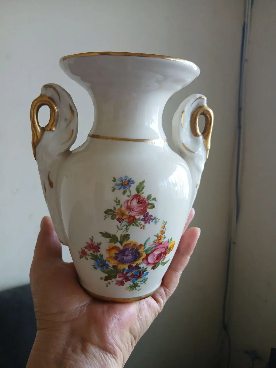 Antiguidade porcelana, Sopeira e vaso - Foto 5