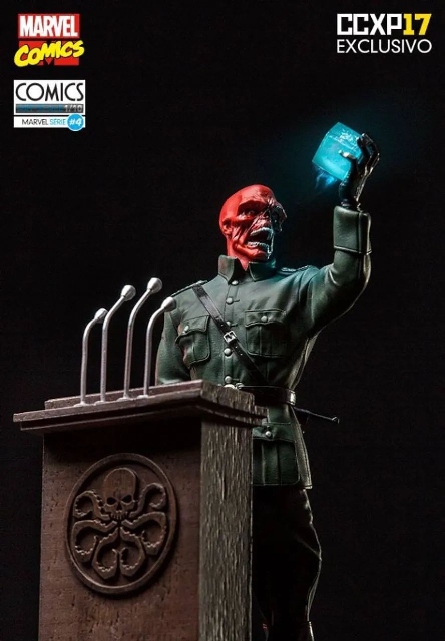 Caveira Vermelha - Red Skull - Marvel Comics - Exclusivo Ccxp 2017 Iron Studios