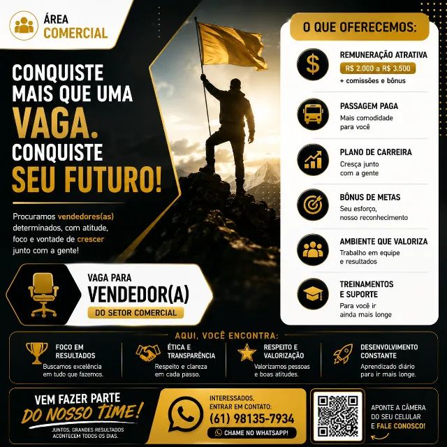 Agente Comercial | Seleção Aberta
