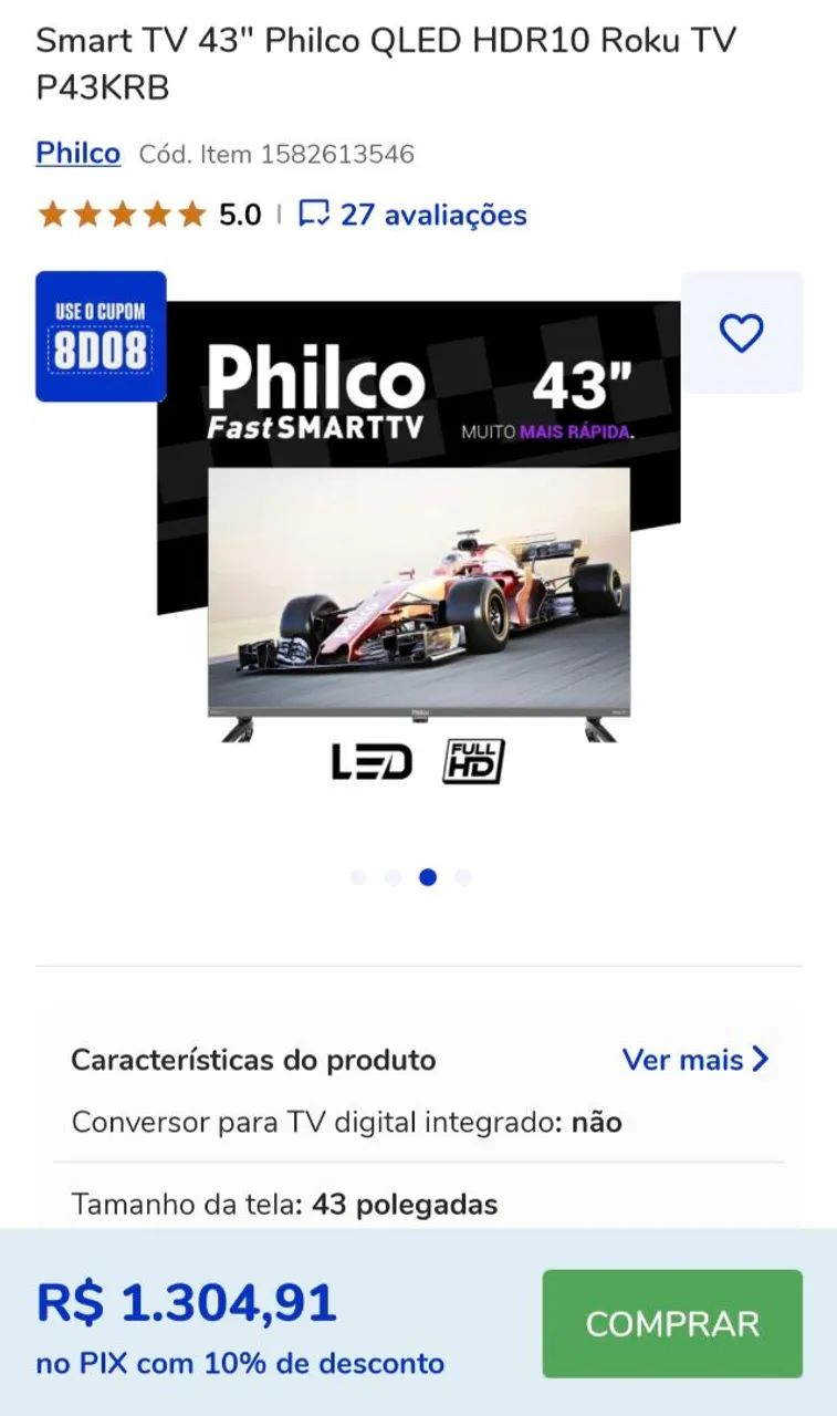 Smart TV Philco 43
