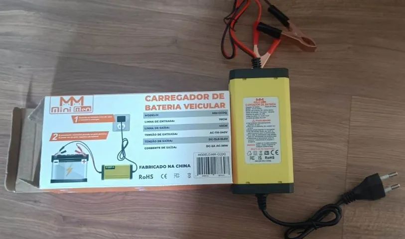 Carregador De Bateria Para Moto Carro 12v 2a Display Led Carga Lenta - Foto 6
