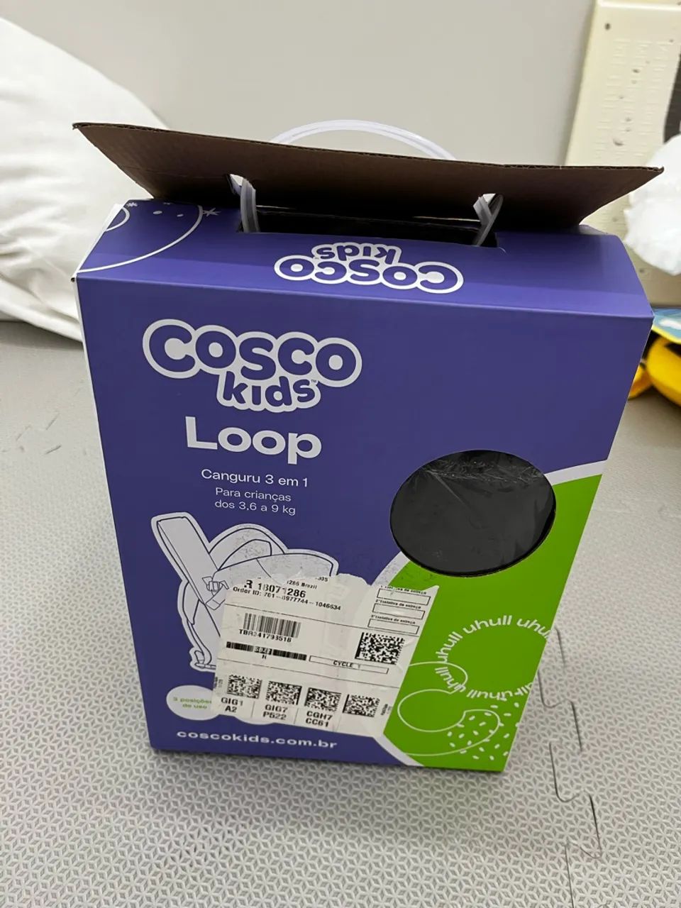 Canguru para Bebê Cosco Kids Loop Preto - Foto 3