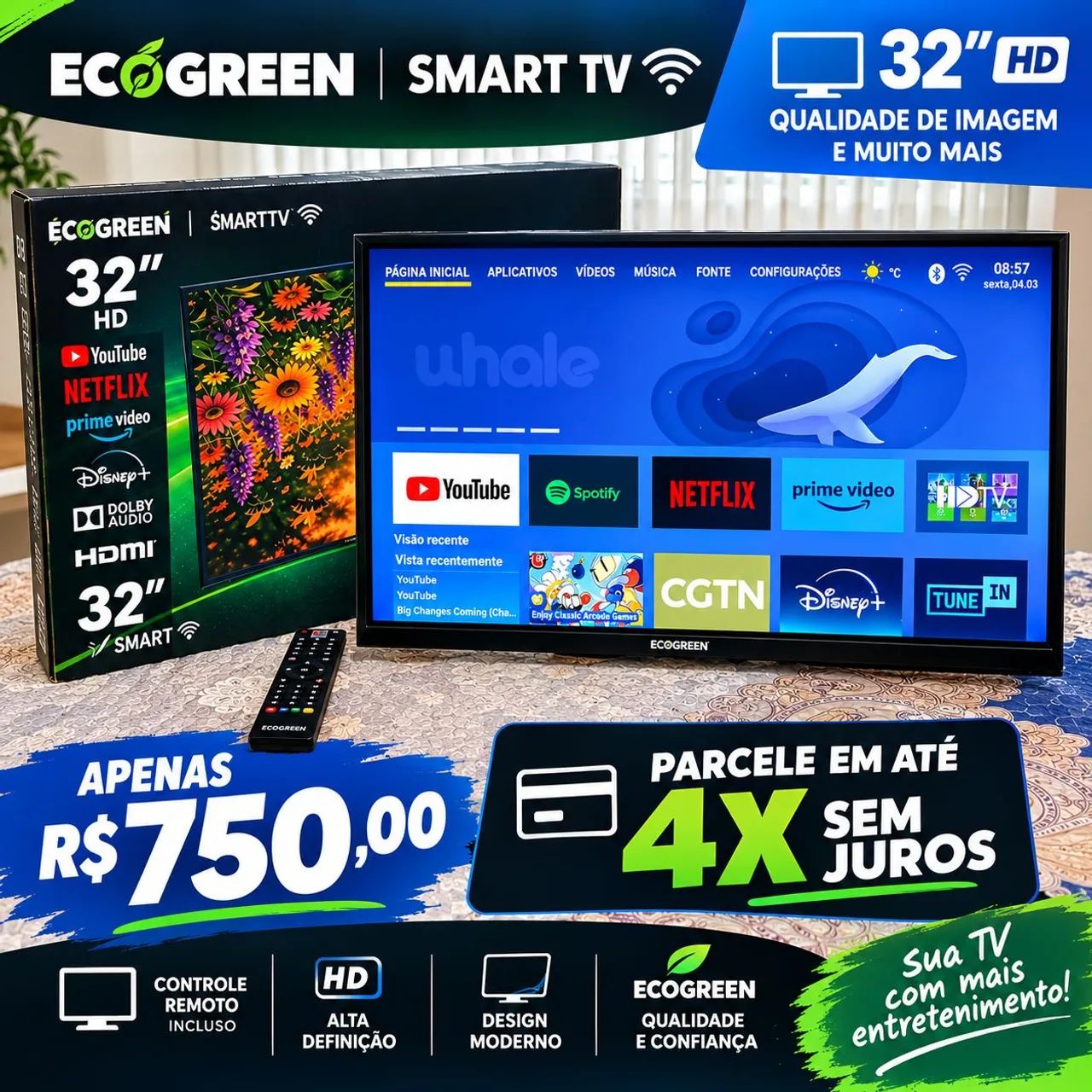 Vendo Tv 32 polegadas nunca usada
