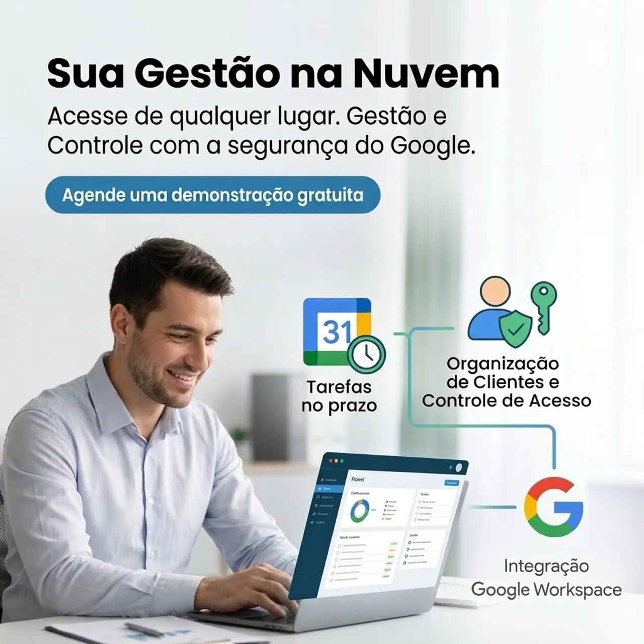 Sistema de Gestão de Escritório - Integrado ao Google