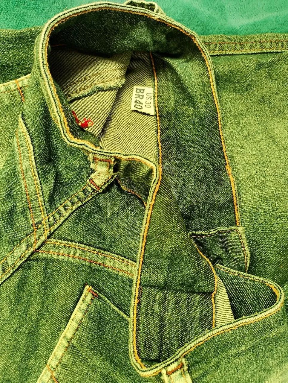 CALÇA JEANS VERDE VAN GUITAR - Foto 3