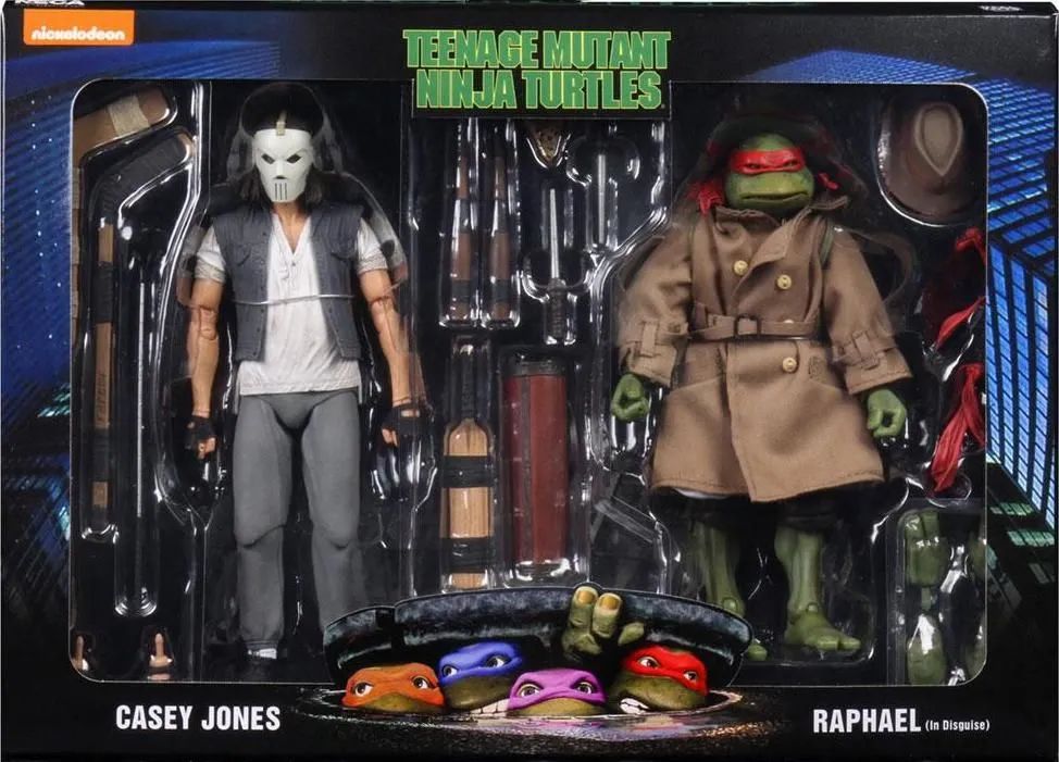 Raphael Tartarugas Ninja TMNT Casey Jones Figura 2-pack - Foto 2