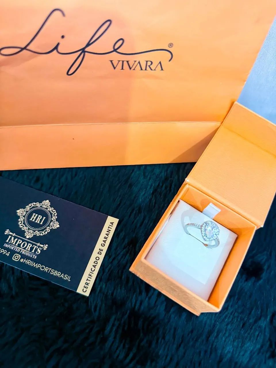 Anel vivara gota brilhante  - Foto 3