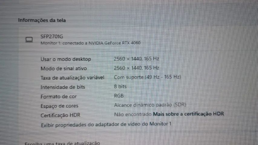 Monitor SuperFrame Precision 27' Polegadas Curvo QuadHD 1440p 165Hz FAST VA SFV2701G - Foto 4