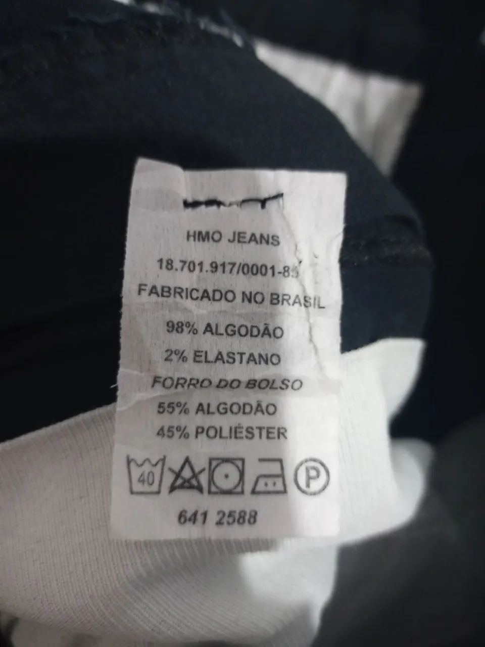 Bermuda Shorts Sarja Preto Tamanho 50 - Foto 4