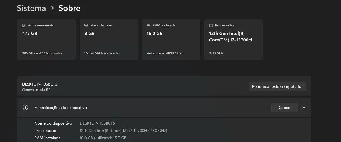 Notebook Dell Alienware M15 R7 - Foto 4