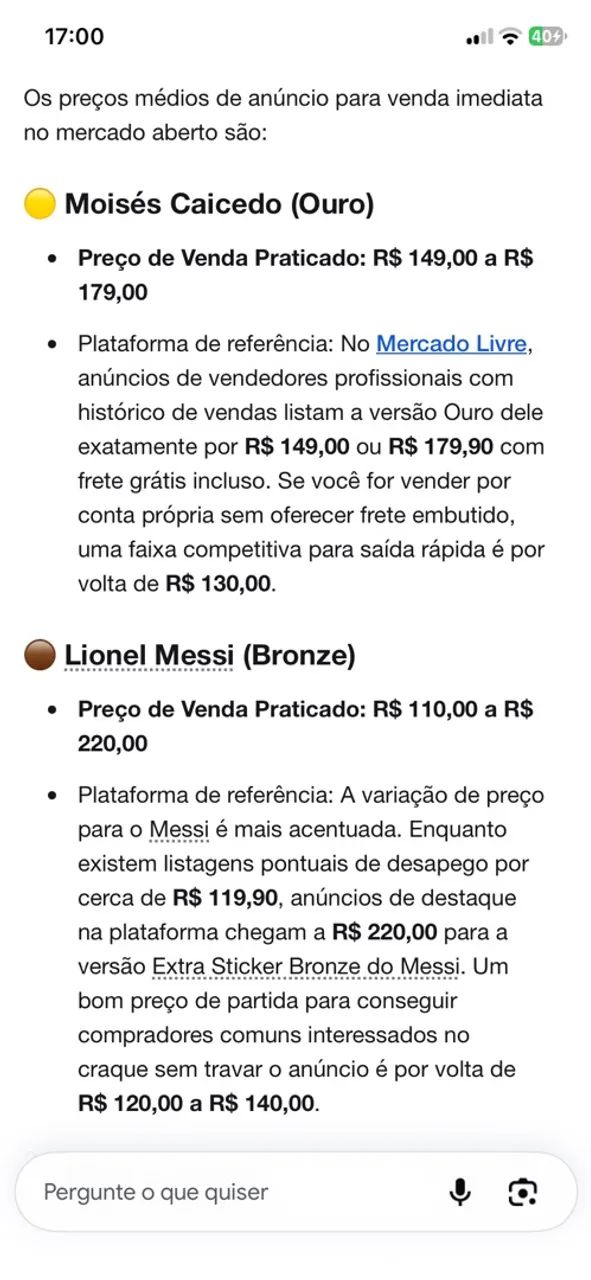 Figurinhas Da Copa Série Legend 