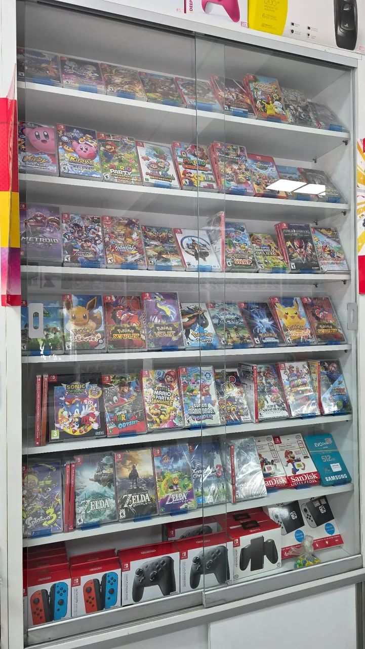 Jogos lacrados switch Nintendo, Mario, Zelda, Monsters Hunter 