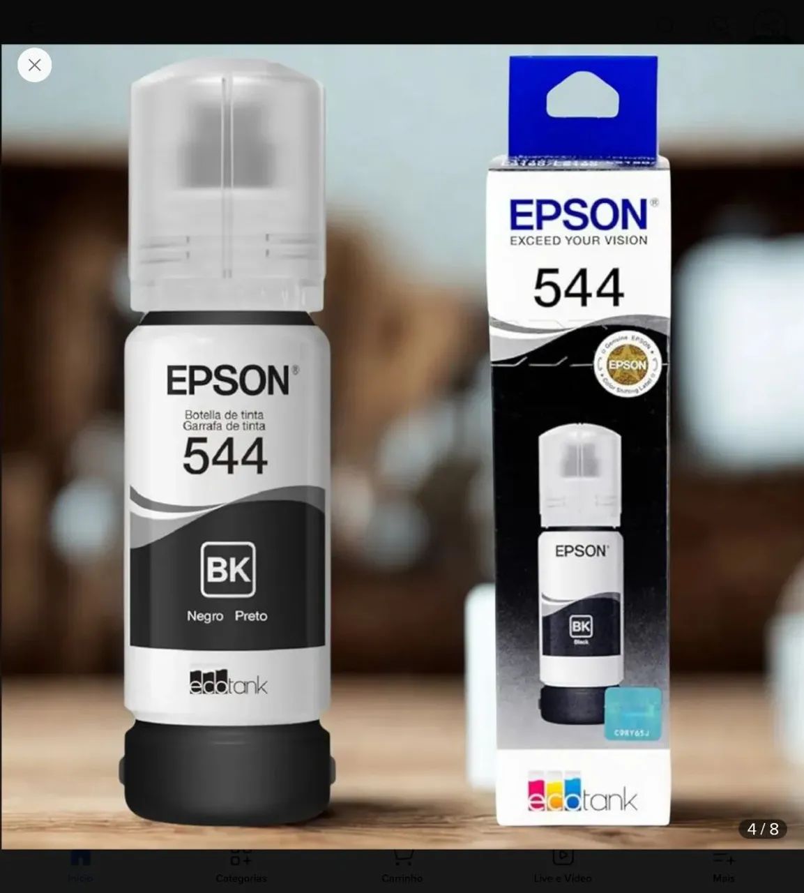 Tinta Epson 544 Original Ecotank