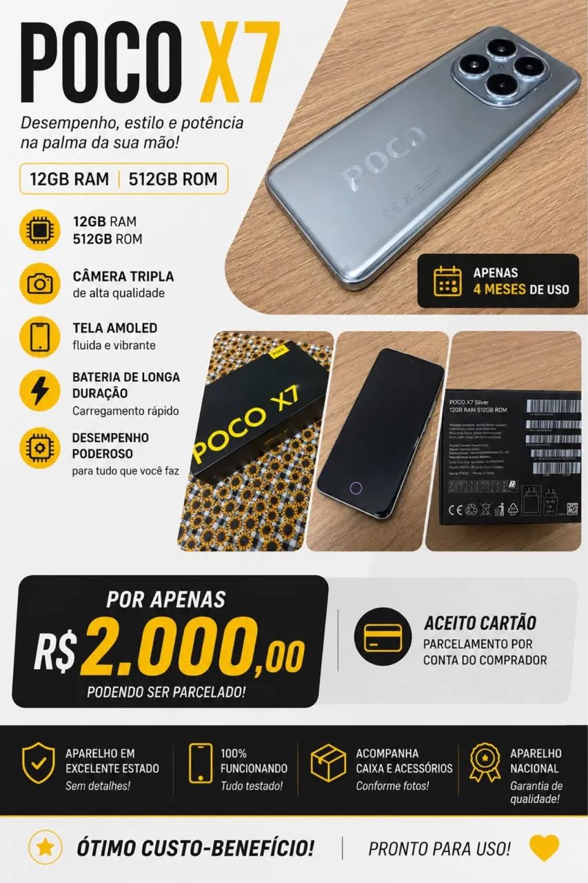Xiaomi poco x7 / 512GB / 12 RAM - Foto 2