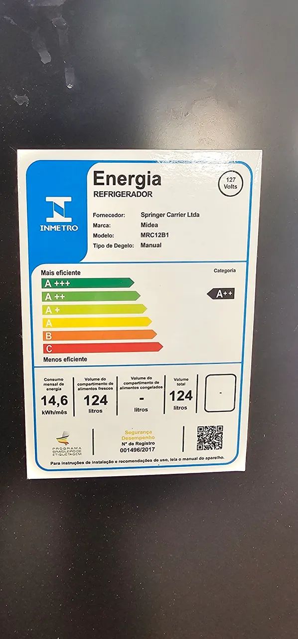 Frigobar 124l MIDEA novinho - Foto 3