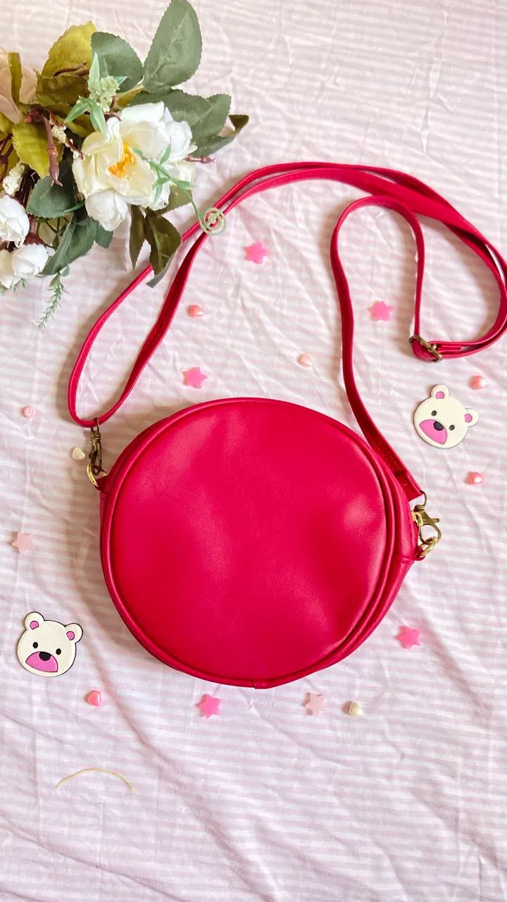 Bolsa Tiracolo Redonda Pink