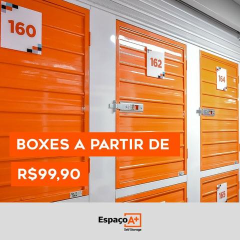 Alugue Box individuais de 1m2 à 100m2 à partir de R$ 99,90 - Contratos mensais !!