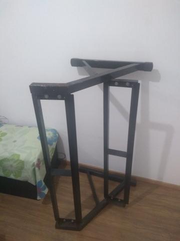 Suporte para 4 pares de dumbell pintura ralada