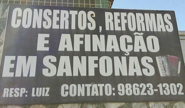 Consertos em geral, vendo e troco sanfonas