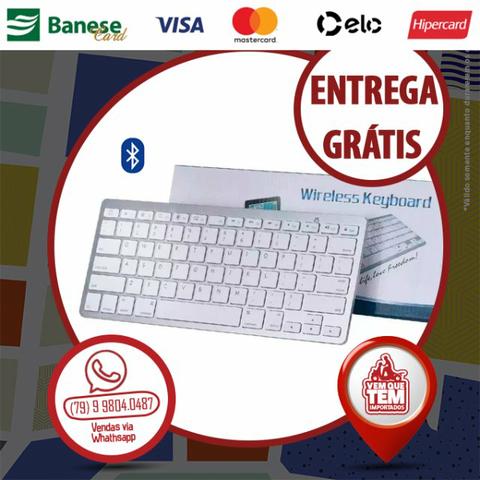 Mini Teclado Sem Fio Bluetooth Wireless Pc Tablet