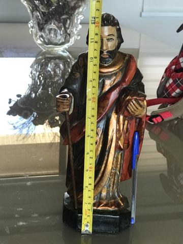Imagem antiga de São Judas Tadeu em madeira - Foto 6