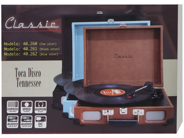 Vitrola Toca Discos Portátil Tennessee - Novo na caixa