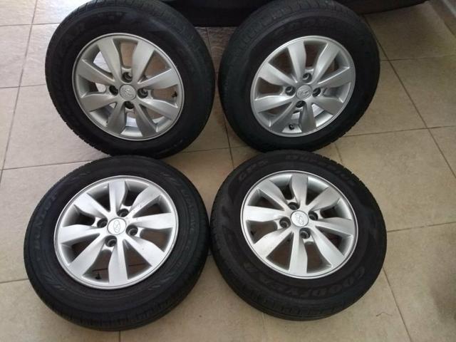 Aro 14 + Pneus - Baixou preço 800,00 - Foto 2