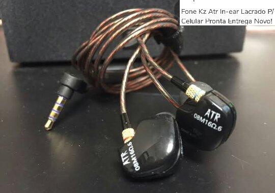 Fone KZ ATR retorno de palco R$ 55.00 Lacrado