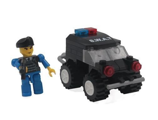 Brinquedo lego s.w.a.t 61 peças