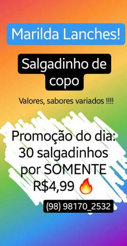 Salgadinhos de copo