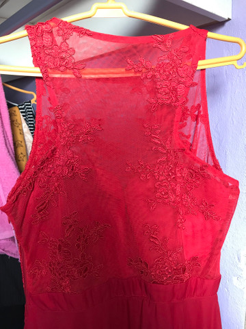 olx vestido vermelho