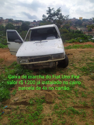 Caixa de marcha do Fiat Uno Fire valor r$ 1200 já instalado no carro parcela de 4x
