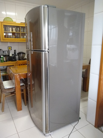Refrigerador Brastemp Frost Free Duplex Ative Brm47b Inox - Foto 6