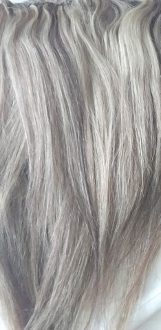 Cabelo humano loiro com luzes - Foto 3