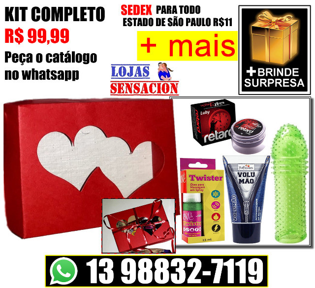 Kit 7 . Volumão, Twister, Retardante, Capa e 3 Brindes