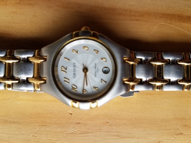 Relogio Orient aço feminino