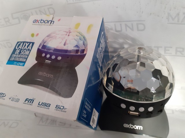 Speaker, com Led colorido, usb,sd,FM,bluetooth, Nova. 