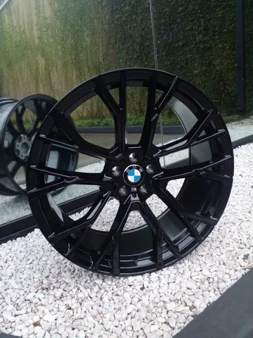 Promoção Rodas Bmw X-5/ x-6 M Preto Brilhante 5x112 - 22x9,5 e 22x10,5 aro 22 duas talas