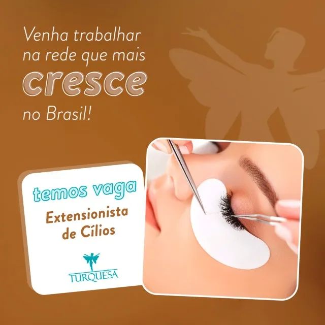Contrata Extensionista de Cílios  | Salão Turquesa Xaxim