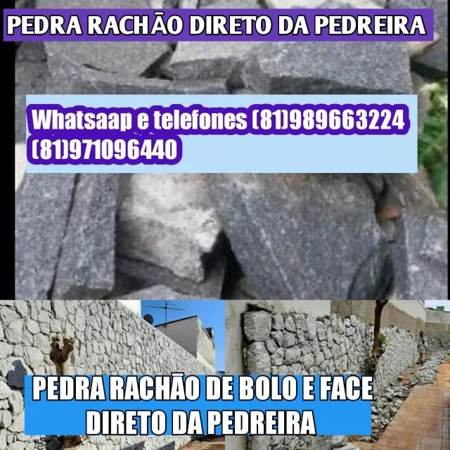 Muro de Pedra Rachão  Pedras Direto da Pedreira