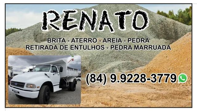 Vendas de areia aterro bruta e pedra e retirada de entulhos 