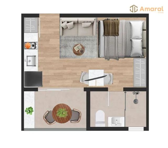 Studios 21 a 23m² Ed New England Novo Mundo / Entrega 2025