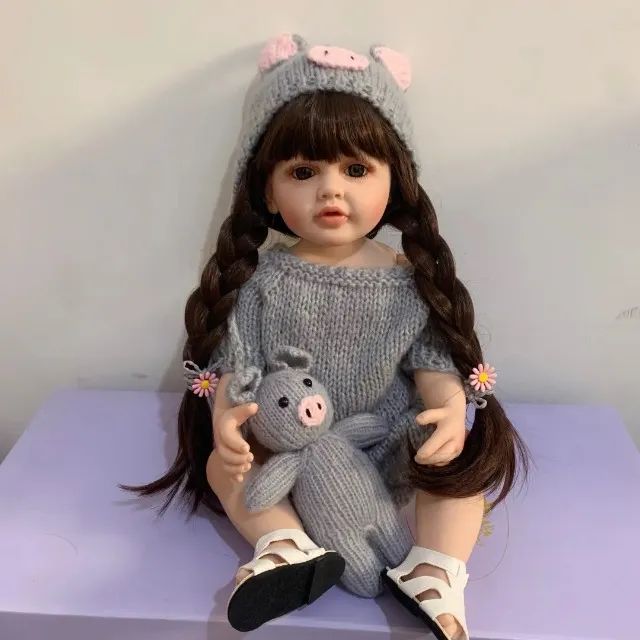 Boneca Piggy Reborn Silicone - Artigos infantis - Floresta, Fortaleza  1238483759