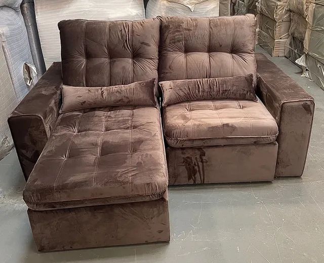 Sofa Retratil reclinável Atlanta premium 2,10 Móveis Vila Mogilar