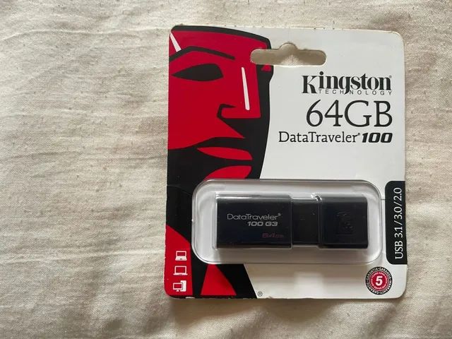 Pen drive usb 3.0 kingston dt100g3-64gb datatraveler 100 64gb generation 3 Original - Foto 2