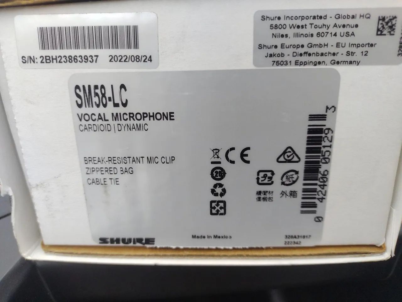 Microfone Shure SM58 original (novo na Loja) - Foto 2